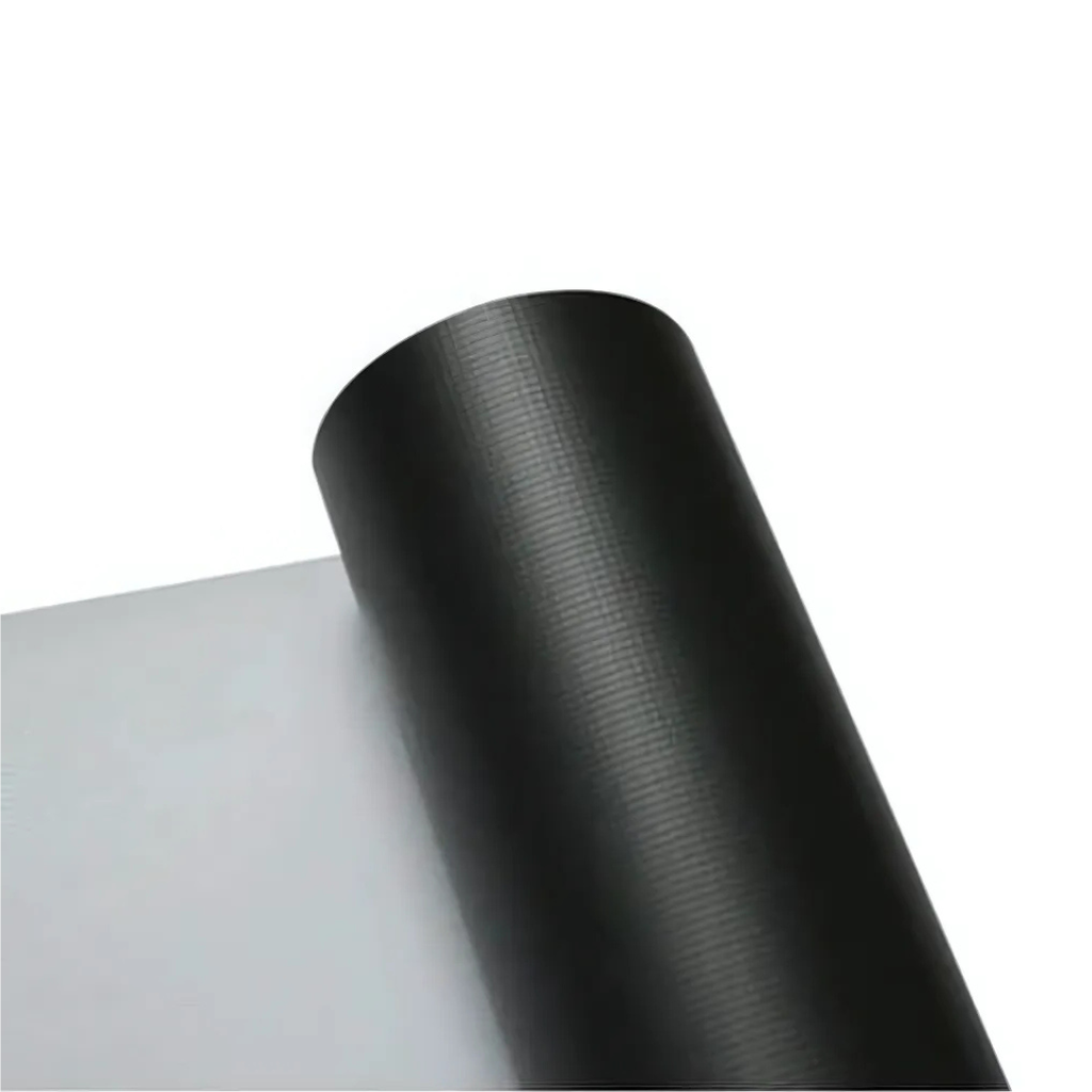 FRONTLIT BANNER 510GSM MATT BLACK BACK HARD TUBE - 3.20*50 MTR