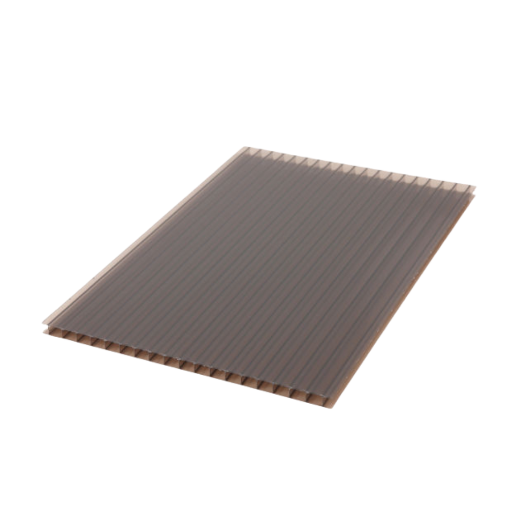 PC TWINWALL SHEET BROWN 10MM-2.1X5.8 MTR