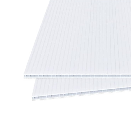 PP CORRUGATED SHEET WHITE 3MM-1.95X0.92 MTR