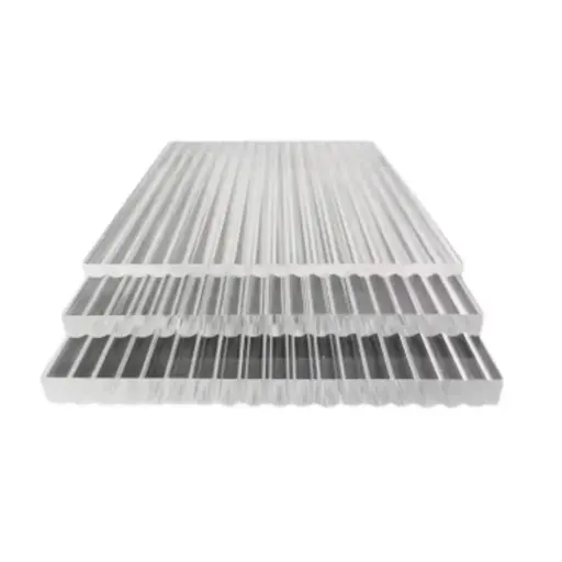 FLUTED ACRYLIC SHEET CLEAR 6MM-84